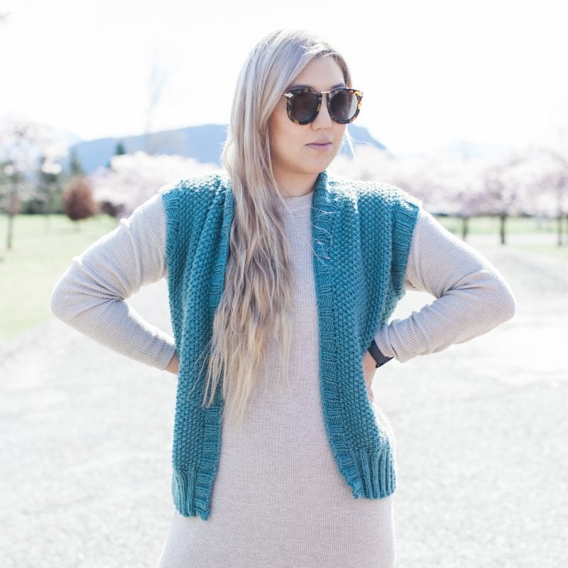 Slouchy Sunday Vest Knit Kit | THE WOVEN