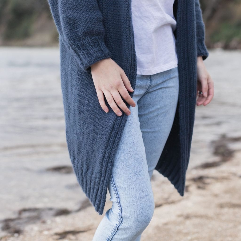 Fran Longline Knitted Jacket Cardigan | THE WOVEN Co