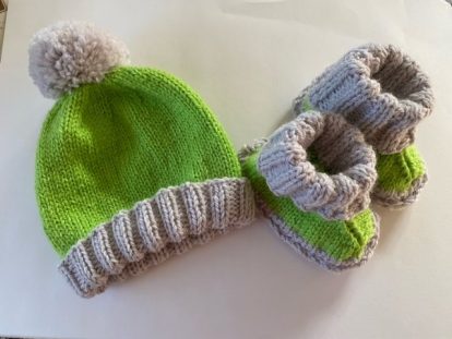 Baby Hugg Boots Knitting Kit by Cameron James Designs | THE WOVEN Co